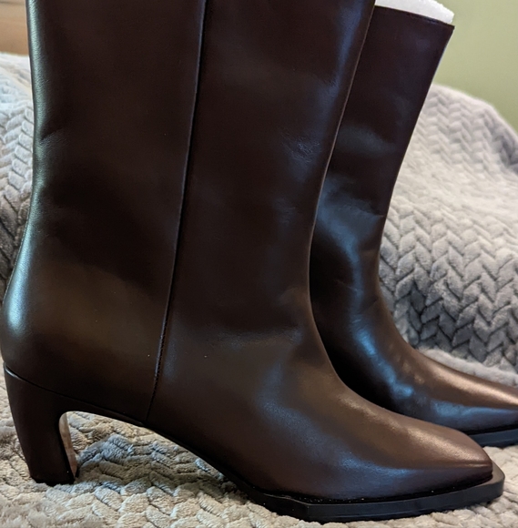 🆕New Frame Ankle Boots Size 37.5 haven't even been tried on! Dark Brown - Picture 6 of 12